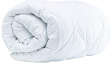 Komfortec Vinterfilt 155 x 220 cm, 440 GSM, varmt täcke för vinter, filt antiallergisk filt, vit