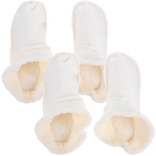 2 pares de zuecos forro de invierno zapatos cálidos forro de felpa zuecos o de o polar extraíble interior acogedora, calcetín sin cordones para zapatos, zapatillas tamaño 39-40
