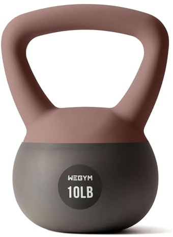WeGym Soft Kettlebells with Cushioned Impact-Resistant Base and Anti-Slip, Wide-Grip Handle for Home Workouts, Weightlifting, and Full Body Strength Training