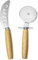 2 piezas Cortapizzas, Cuchillo Pizza, Cortapizzas, Cortador Pizza Acero Inoxidable, Cortapizzas Compacto, Multifunción Cortador de PIzza, Adecuado para pastelería, pan, pizza, queso blando y duro.