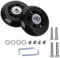 2 Stk 60mm x 18mm Kofferrollen Ersatzrollen für Koffer Luggage Suitcase Wheels Replacement Ersatz Gepäck Koffer Ersatzräder Gummi Rollen Räder Ersatz Wheels Rad für Trolleys Koffer Ersatzteile