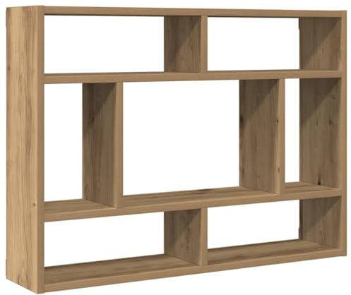 vidaXL Estante de Pared Artisan Roble 75x16x55 cm Madera de ingeniería