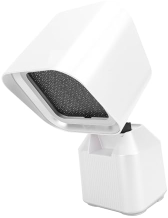 Wakects Portable Range Hood, 12W Kitchen Exhaust Fan ABS 100CFM Wind Max Desktop Cooker Hood Detachable Filter with 2 Speed Settings for Camping Home Hotpot (GB Plug)