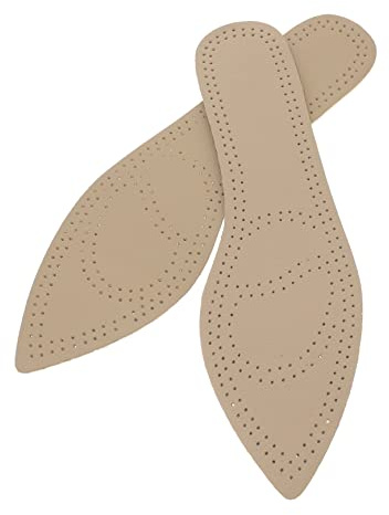 DEARMAMY 2paires Semelle Intérieure Anti-transpiration Cuir De Vache Amovible Pour Chaussures Pointues Et Talons Hauts