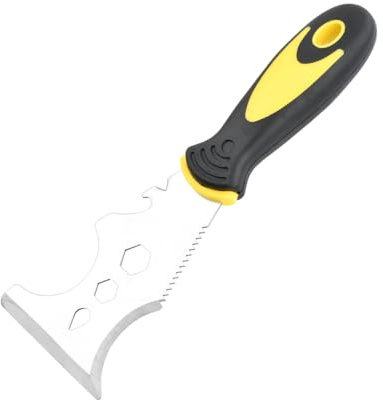 Luxvara 15 en 1 Herramienta Raspadora de Pintura, Espátula Rascador Multiusos, Rascador Pintura Espatulas Pladur, Espatulas Pintura con Mango para Rascar y Puede Limpiar Rodillos