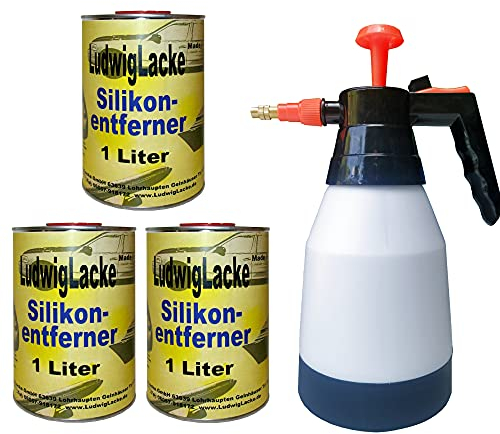 3 x 1 Liter Silikonentferner Kurz & Zerstäuber