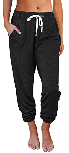 AUTOMET Women's High Waisted Lounge Sweatpants Jogger Pants with Pockets