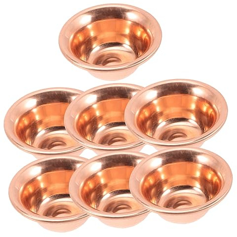 GLEAVI 7 Piezas Cuenco de Tibetano para Ofrendas Tazón Decorativo Multifuncional para Agua y Rituales Budistas para y Decoración Zen