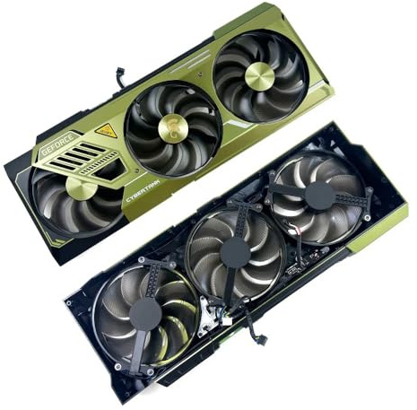 ZHXOZYF Cooling For Manli for GeForce RTX 4080 Super for gallardo RTX4090 Graphics Card Replacement Fan fan panel radiator group(Shell and Fans)