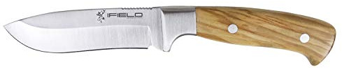 iFIELD EL29108 Multifunzionale escursioni, caccia e sopravvivenza coltello per l'esterno, manico in legno d'ulivo con acciaio inox MOVA-58, fatto in Albacete (Spagna)