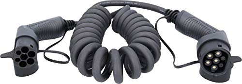 KS Tools Spiralladekabel Typ 2 auf Typ 2 22 kW, 32 A, 400 V, Mode 3, 5m