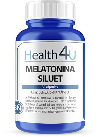 Health4U_Compuesto vitaminico a base de MELATONINA + VALERIANA + MELISA + COLEUS FORSKHOLII. 30 comprimidos. Ayuda a conciliar y mejorar el sueño y la pérdida de peso