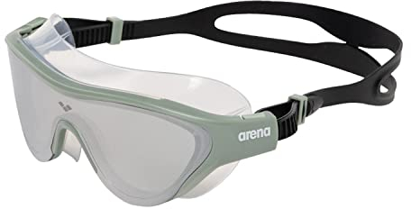 ARENA The One Verspiegelte Anti-Fog Unisex Schwimmbrille für Erwachsene, Taucherbrille mit Breiten Gläsern, UV-Schutz, Selbstjustierender Nasensteg, Orbit-Proof Dichtung