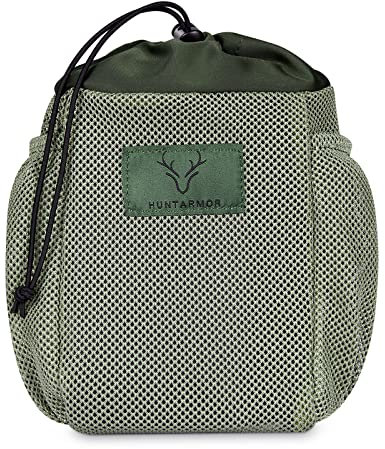 QOGIR Dump Pouch Satteltaschen, Netz-Satteltaschen mit Kordelzug, lässt sich leicht an jedem Jagdsattel befestigen, leichter Sattel Jagdzubehör, bequemes Jagd-Sattelzubehör
