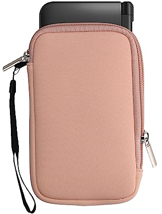 kwmobile Tasche kompatibel mit Nintendo 3DS XL - Handheld Spielekonsole Neopren Hülle in Altrosa
