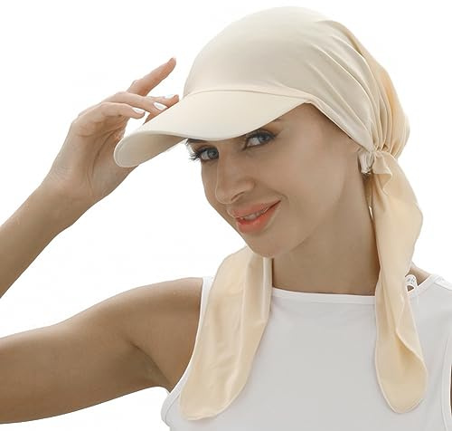 SIQITECH Chapeau Hijab Musulman Bandana Femmes Coton Foulard Casquettes avec Bonnet Intégré pour Femme Châle Islamique Voile pour Baptême Prières Célébrations