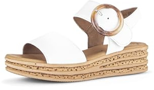 Gabor Damen Plateausandalen | Frauen Sandalen | Best Fitting | Plateausandaletten | Dicke Sohle | bequem | Sommerschuhe | Latte (Natur) | 37 EU - 4 UK
