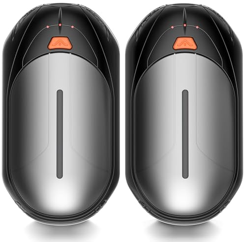 Uppladdningsbar handvärmare, förpackning med 2, 6000 mAh och magnetisk elektrisk handvärmare, smarta chips 20 timmar lång hållbarhet säker värme, bärbar fickvärmare, perfekt för utomhus/inomhus/varm
