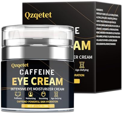 Crème Contour Des Yeux à La Caféine – Effet Anti-âge Réduit Efficacement Les Rides Des Sourcils, Les Cernes et Les Poches – pour un Regard Plus Lumineux et Plus Jeune 50 ml