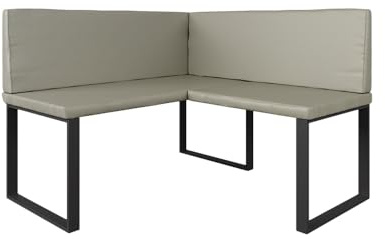 Vicco Gruppo panca ad angolo Ravon, Cachemire, 120 x 120 cm