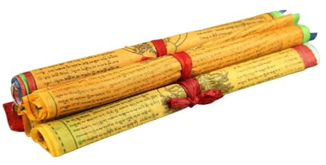 kowaku 20x Bandiera di preghiera Wind Horse Lungta Robusto accessorio ornamentale per esterni Tara Mantra Banner