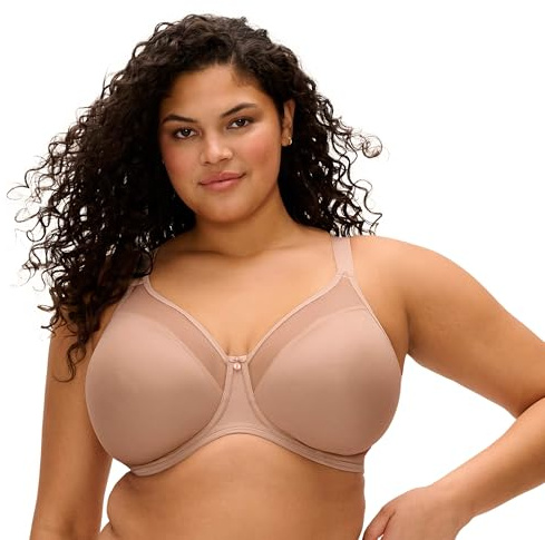 Elomi Reggiseno Modellato Liscio con Ferretto Taglie Forti, Sahara, 48DD