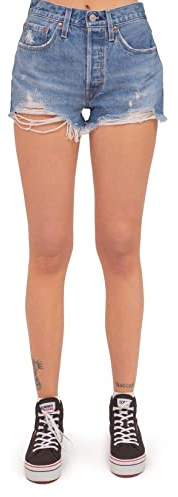 Levi's 501 Original Shorts Short en denim Femme, Oxnard Athens Mid Short, 25W