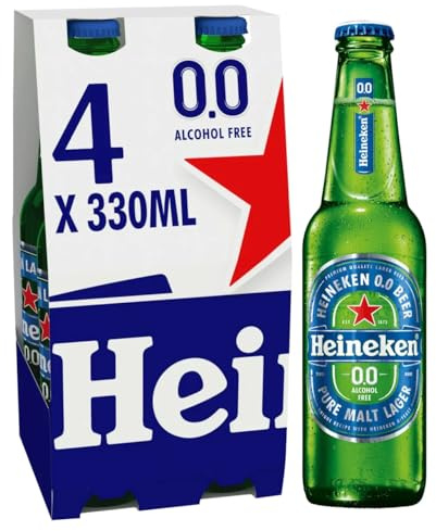 Heineken 0.0 Alcohol Free Beer 4 x 330 ml