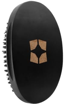 SHYNE Brosse à Cheveux Dure et Incurvée | Brosse 360 Waves avec Poils en Nylon Renforcés | Parfait pour Les Waves et La Barbe | Brosse de Toilettage Quotidienne pour Hommes | Compact et Convivial