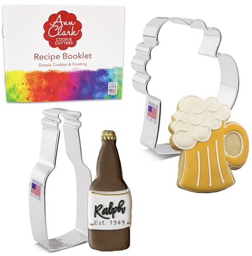 Ann Clark Cocktail Cookie Cutters Set of 2, Made in USA