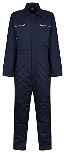 Regatta Pro Zip Insulated Coverall Regular Navy