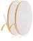 Prasacco 2 Rollen Dichtungsband Selbstklebend, 6mm (B) x 1.5mm (D) Gummidichtung Schaumstoff Klebeband Moosgummiband für Tür Fenster Bad, Anti Kälte-Wind Lärm und Kollision (Weiß, 10m lang pro Rolle)