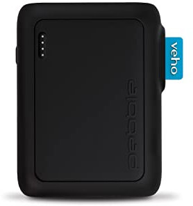 Veho Pebble PZ-12 Rugged Power Bank | 10000mAh battery | 20W fast charge | Splash resistant | USB-C charging 12v PD | For iPhone 14 series, 13 series, 12 series, Samsung, iPad, more | VPP-350-PZ12