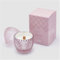EDG Enzo De Gasperi Candela Profumata Uovo 12x8cm Rosa in Vetro Decorazione Pasquale Moroccan Rose