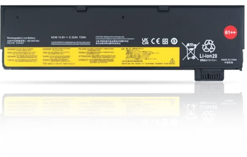 KXRSII 61++ 01AV492 01AV427 01AV428 Laptop Akku Ersatz für Lenovo ThinkPad T470 T480 T570 T580 A475 A485 P51s P52s TP25 Series SB10K97584 SB10K97585 4X50M08812 10.8V 72Wh