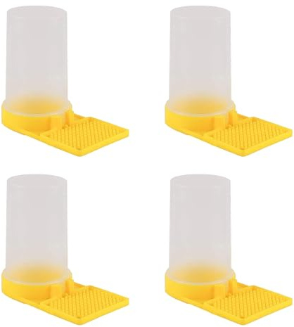 Set di 4 Comodi Api Miele Attrezzo Acqua Distributori Di Bevande Forniture Acqua Plastica Alimentazione Accessori Miele