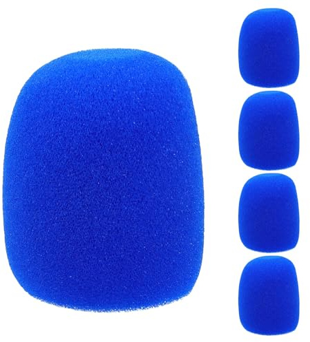 BESPORTBLE Coperture Per Microfono in Schiuma Spessa Set Da 5 Pezzi Antifischio Antivento Per Microfono Portatile Protezione Antispruzzo e Studio Accessori Leggeri e Facili Da Installare