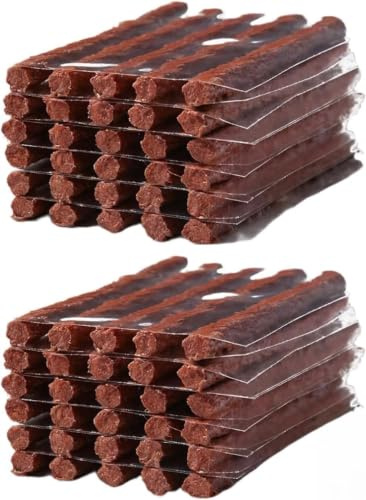 60 stycken däck reparationsremsor, 100 mm x 6 mm däckreparation slanglös däckreparation propp däckreparationssats verktyg reparationssats för nödsituationer reparationssats bilar motorcyklar