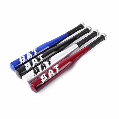 HK Sports Metal ALLOY BASEBALL BAT -Ideal For Outdoor Sports, Anti Skid Handle, Asstd Colours, 75cm & LED Keychain Light