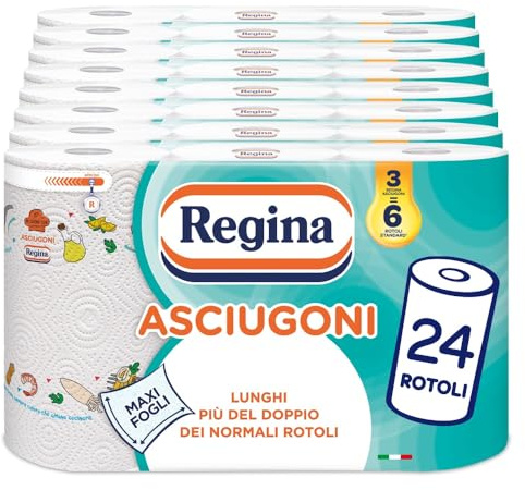 Lot de 24 rouleaux à 2 plis | 85 déchirures par rouleau* | Maxi feuilles plus grandes et plus absorbantes | Papier 100% certifié FSC®