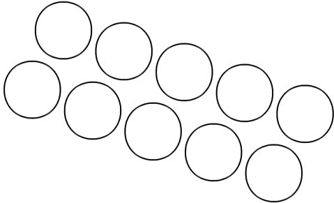QUARKZMAN Nitrile Gomma O-Ring 38mm x 36mm x 1mm Guarnizioni di Tenuta Anelli Rubinetti Rotondo Guarnizione Rondella per Rubinetto Idraulica Riparazione Sigillatura Connessione, 10 Pezzi