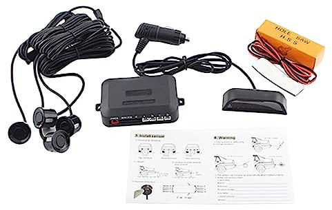 Kit Sensore Radar di Retromarcia per Auto Senza Fili Riloer DC 12V Sensore Radar di Retromarcia Senza Fili con Distanza di Rilevamento Radar: 0,3～2,0m/11,81-78,74in Sensore di Parcheggio di