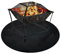 Feuerfeste BBQ Grills Matte Feuerschale Unterlage Rund Schwarz Feuerfeste Matte, 3 Schicht Matte Bodenschutz Unterlage Grill, Feuerresistent Matte, Winter-Kaminmatte