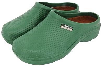 Town & Country Clogs Mens/Womens Ladies/Gents Green Gardening Super Soft Clogs/Cloggies Lightweight, Cushioned. Size 8 UK