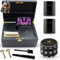 PURPLE LEGACY® Sphinx's Secret Sanctuary | Box Abschließbare Box Holz-Kiste | 2x Gläser, Großes Herausnehmbares Tablet, Smartphone Halterung, viel Stauraum & Zubehör | Normale Version