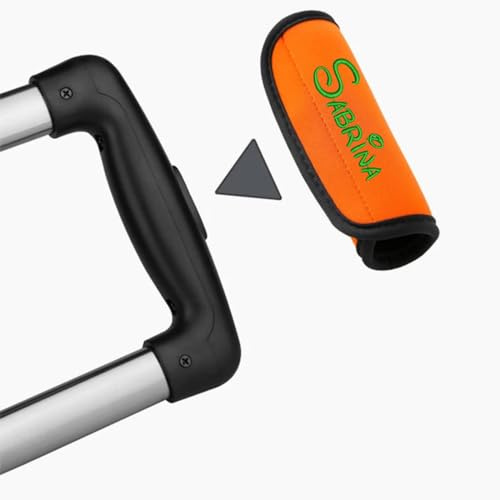 ZXH Envoltura personalizada para asa de equipaje, neopreno, clásico, accesorio de equipaje, naranja