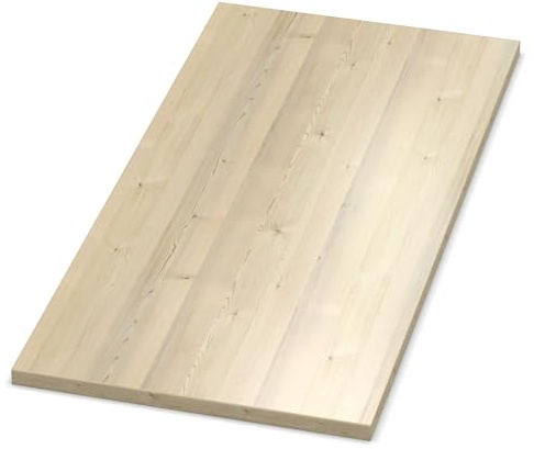 AUPROTEC Plateau de table 19 mm Polar Pin Urus 700 mm x 500 mm Panneau en bois Décor Panneau de particules avec chant ABS Bord au choix : 70 x 50 cm