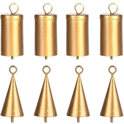 Weihnachtsglocken zur Dekoration, indische Vintage-Zinnglocken, rustikales Glockenspiel, Vintage-Klingelglocke, Weihnachtsdekorationsglocken, Weihnachtsparty-Dekoration, Kuhglocken, Vintage-Dekoration