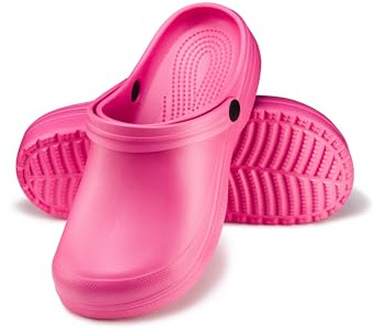ESTRO Zoccoli Donna Estive Sabot - Ciabatte Gomma Sabot Donna Estivi Zoccoli Giardino Ciabatte Plastica F07 (39 EU, Rosa)