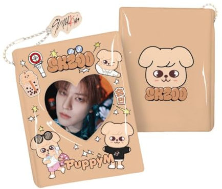 SKZOO Seungmin Porte-cartes photo SKZ avec porte-clés « Stay » pour album photo avec 40 pochettes pour cartes postales (Puppym)
